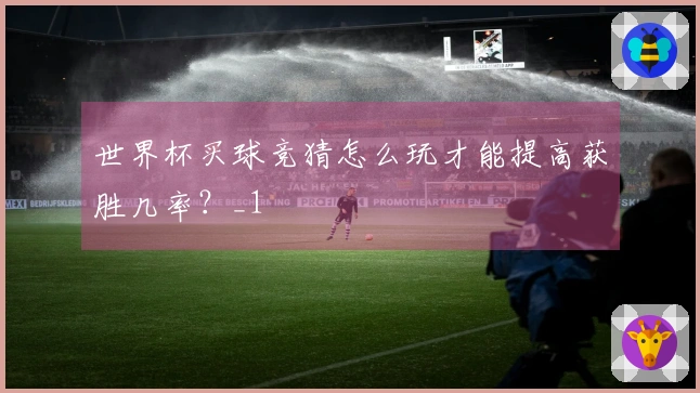 世界杯买球竞猜怎么玩才能提高获胜几率？_1