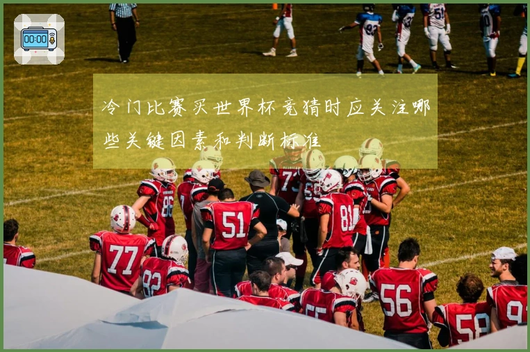 冷门比赛买世界杯竞猜时应关注哪些关键因素和判断标准